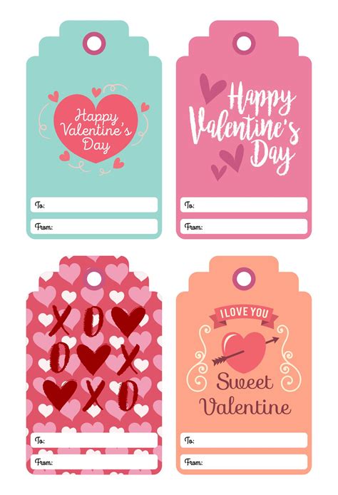 Valentine Gift Tags Printable